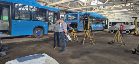 На транспортном предприятии Новокузнецка в два раза ускорили процесс техобслуживания автобусов